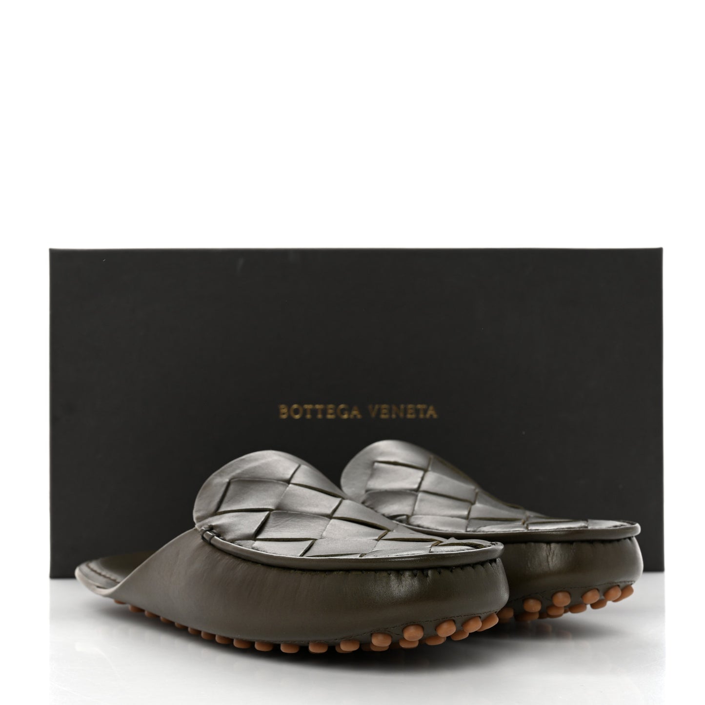 Nappa Intrecciato Mens Mule Flats 39