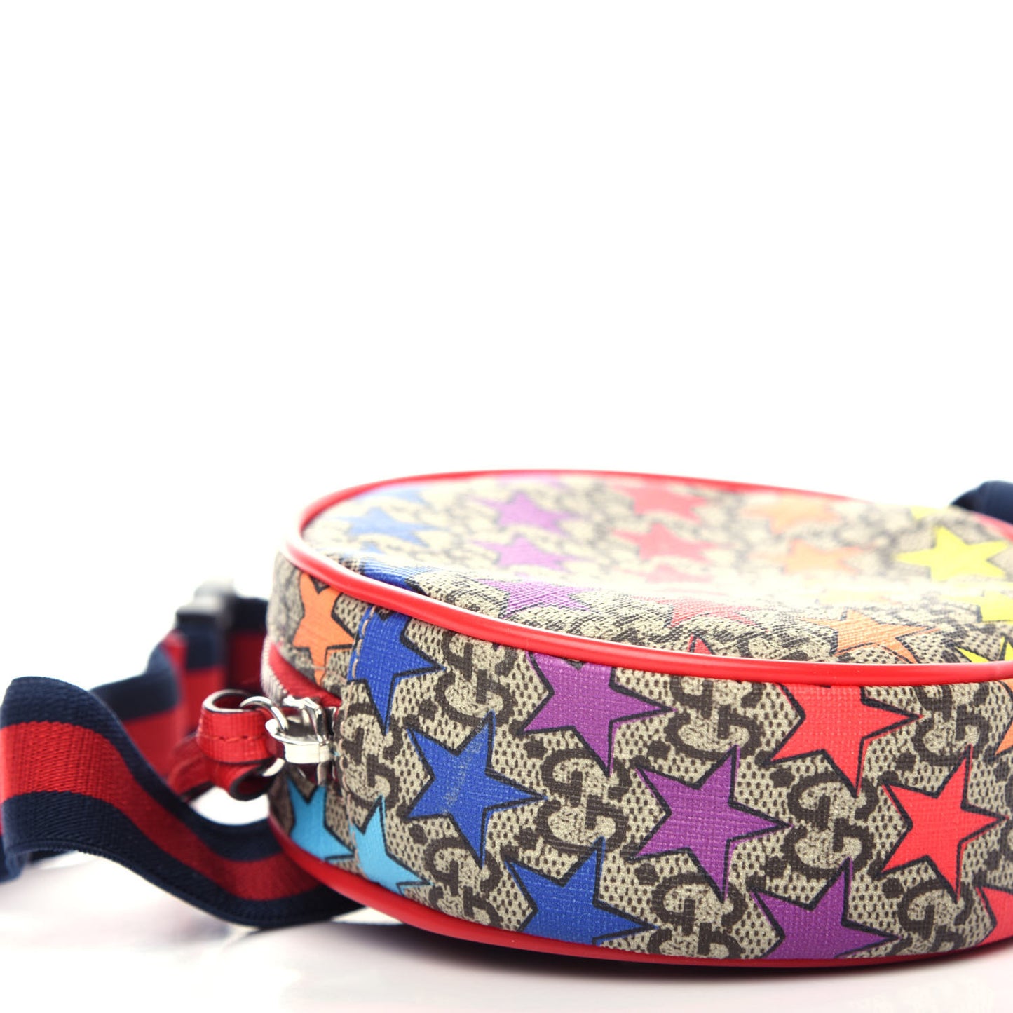 GG Supreme Monogram Childrens Star Print Round Belt Bag Multicolor