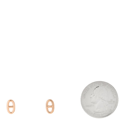 Hermes 18K Rose Gold TPM Farandole Stud Earrings 2 of 6
