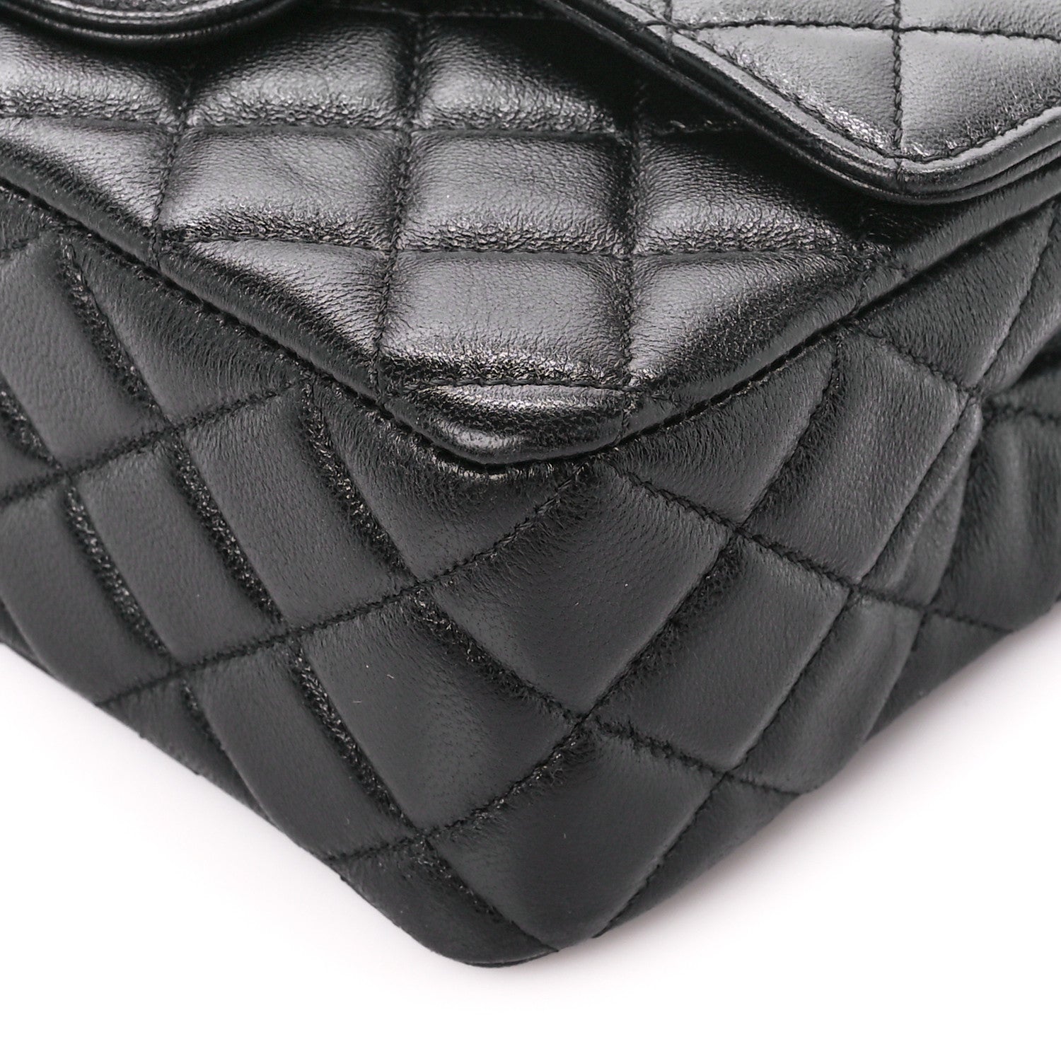 Chanel Lambskin Quilted Mini Strass On Top Flap Black 11 of 12