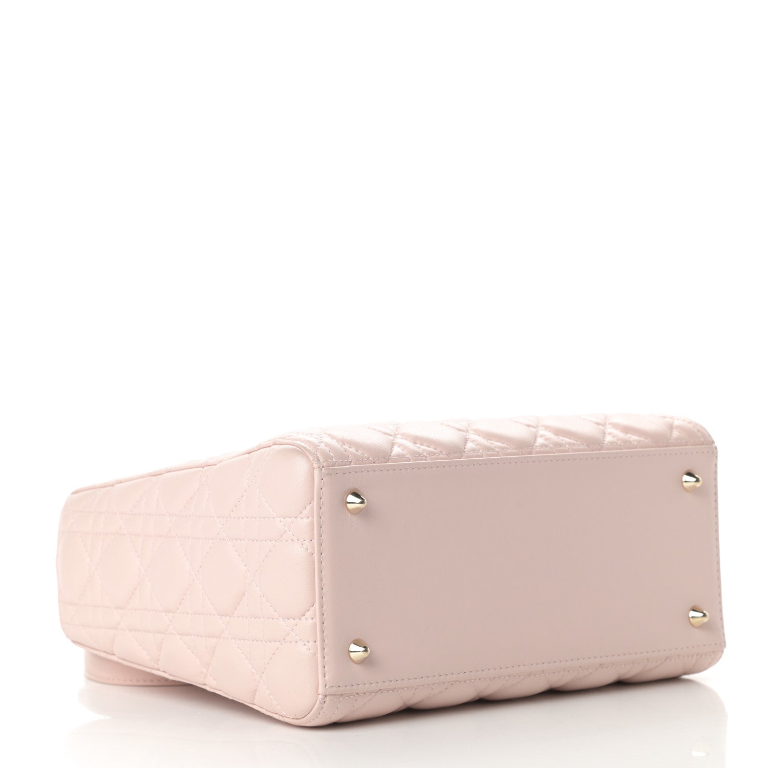 Christian Dior Lambskin Cannage Medium Lady Dior Light Pink 4 of 14