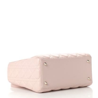Christian Dior Lambskin Cannage Medium Lady Dior Light Pink 4 of 14