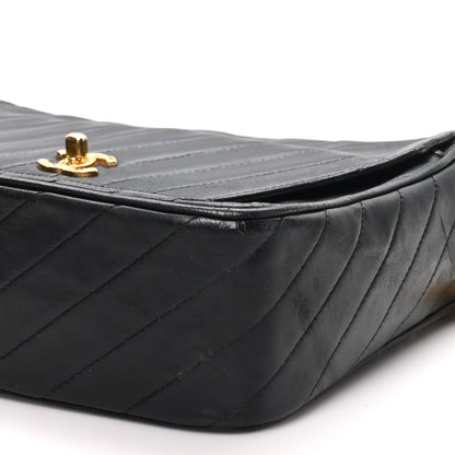 Chanel Lambskin Diagonal Quilted Tassel Camera Bag Black 11 of 11