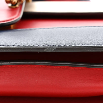Gucci Calfskin Bamboo Web Medium Dionysus Top Handle Bag Red White Blue 18 of 19