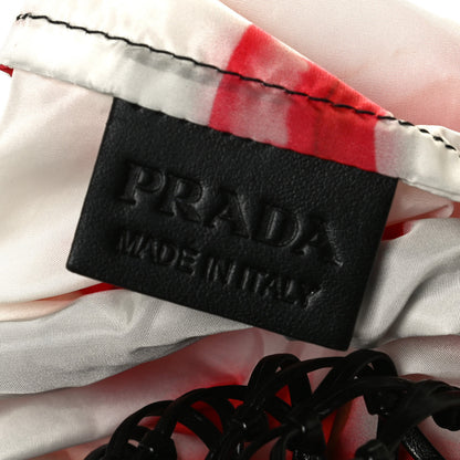 Prada Tessuto Nylon Lip Print Net Tote 4 of 10