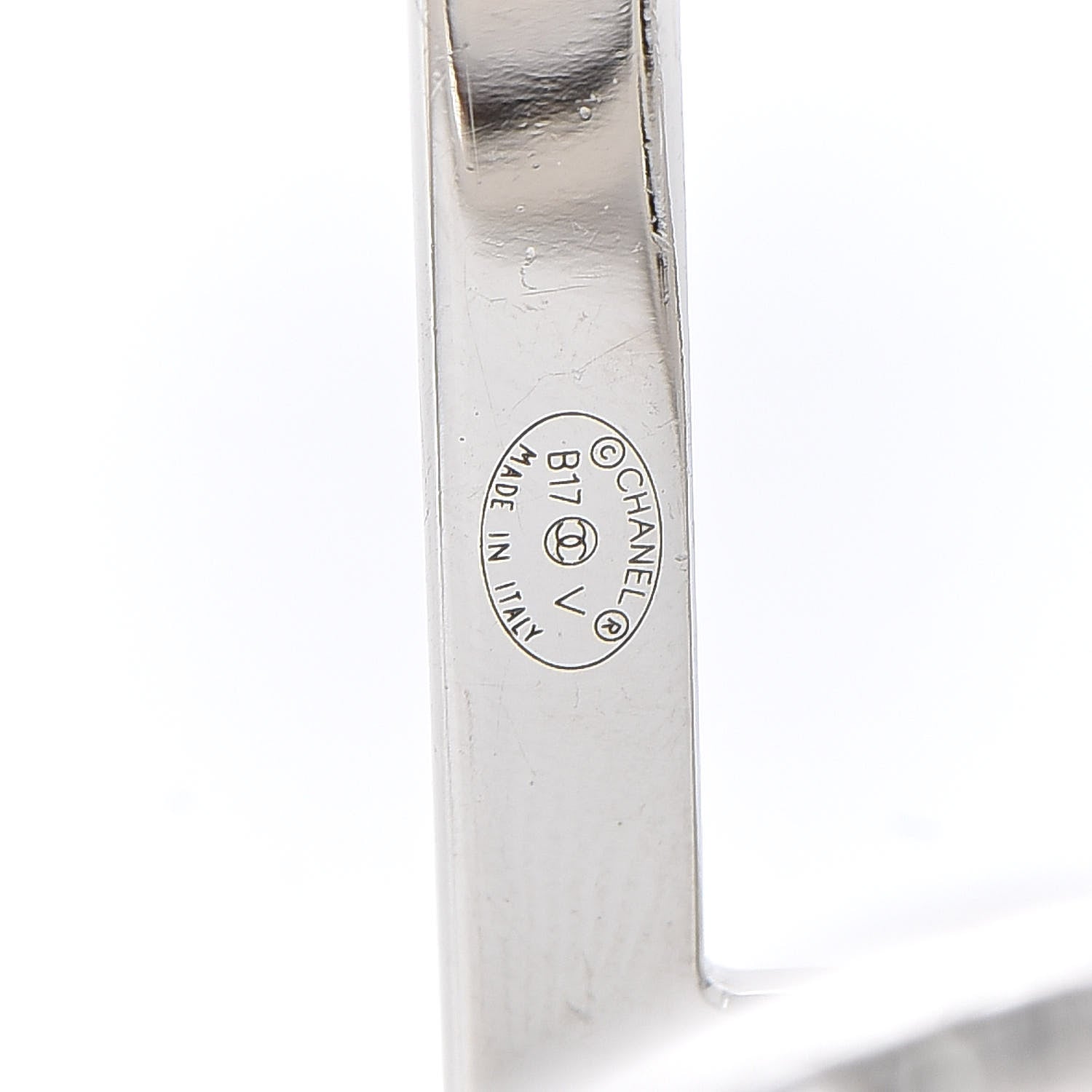 Chanel Crystal CC Cuff Silver 4 of 4