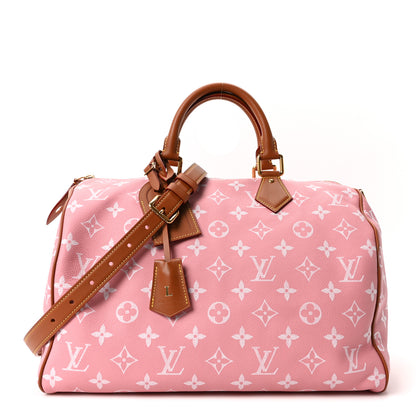 Louis Vuitton Calfskin Monogram Speedy P9 Bandouliere 40 Pink Sakura 1 of 10