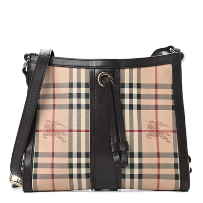 Burberry Haymarket Check Shoulder Bag Chocolate 1 of 15