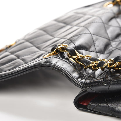 Chanel Lambskin Medium Double Flap Black 12 of 15