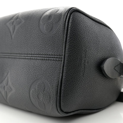 Louis Vuitton Empreinte Monogram Giant Speedy Bandouliere 20 Black 9 of 12