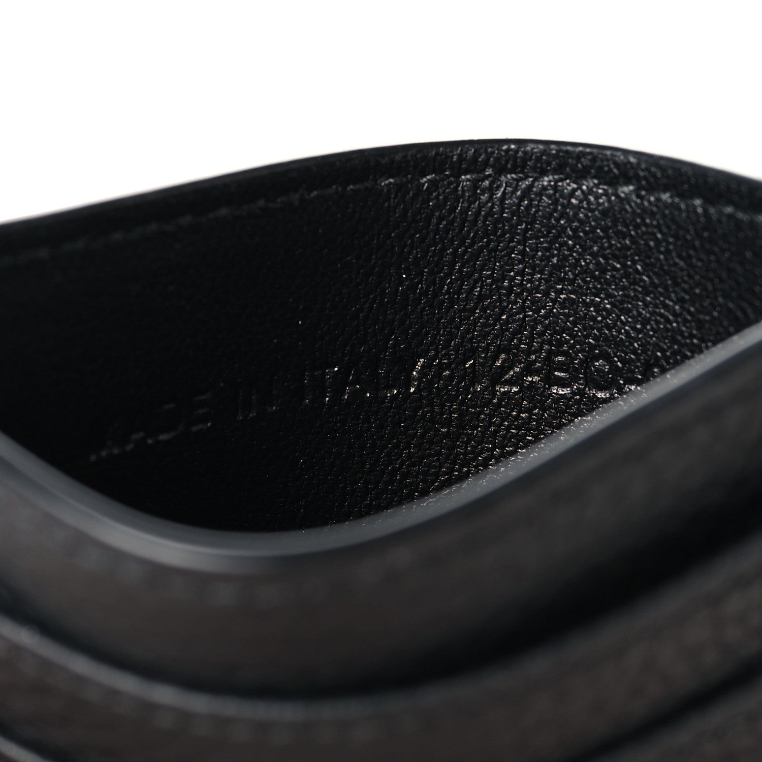 Christian Dior Grained Calfskin Oblique Card Holder Black 7 of 7