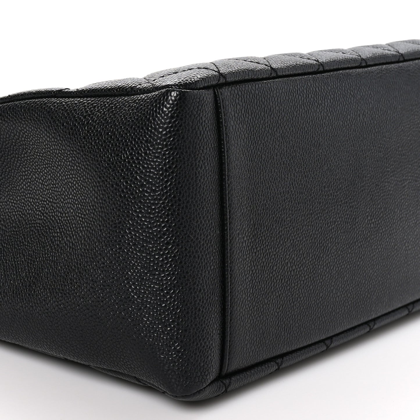 Caviar Quilted Grand Shopping Tote GST Black