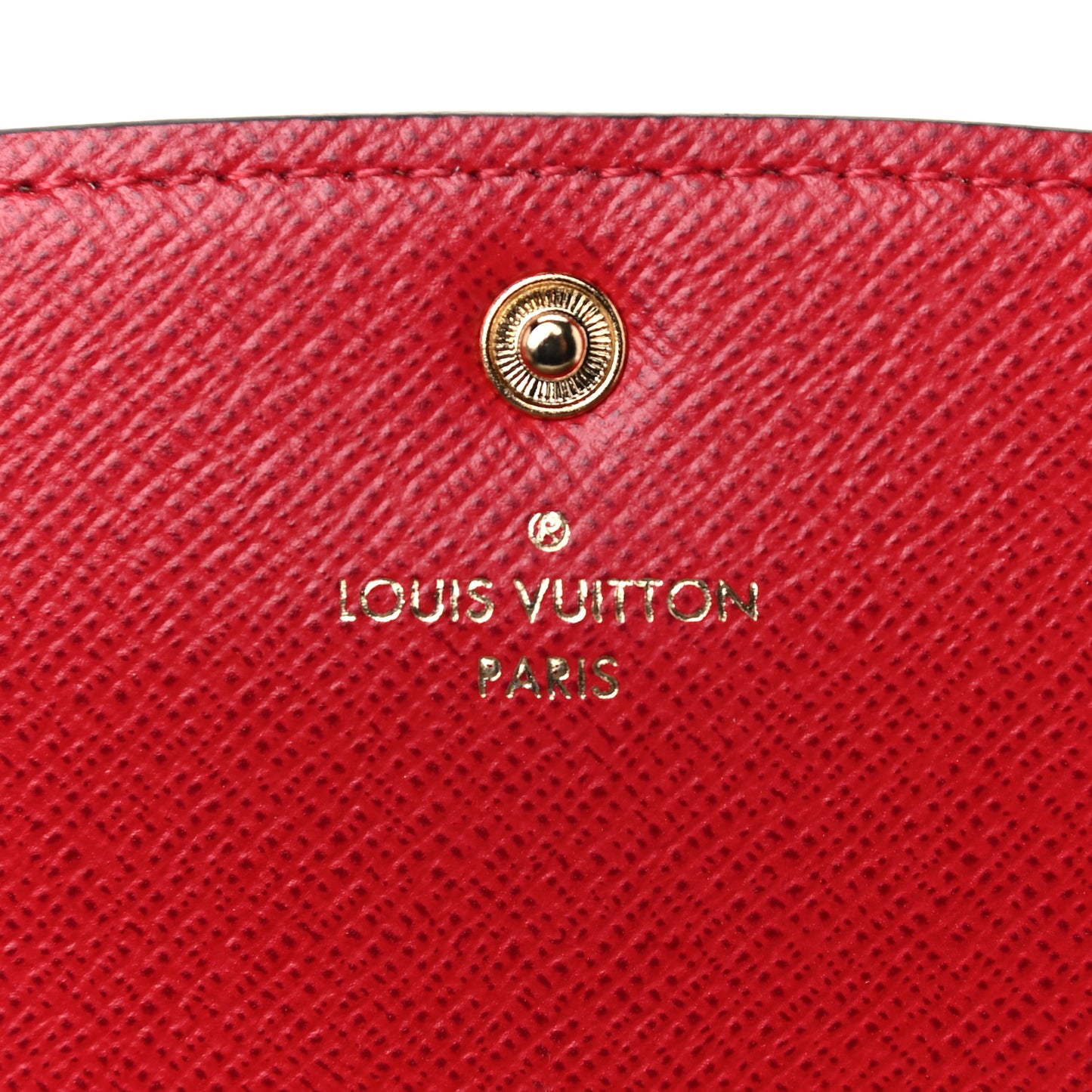 Damier Ebene Emilie Wallet Red