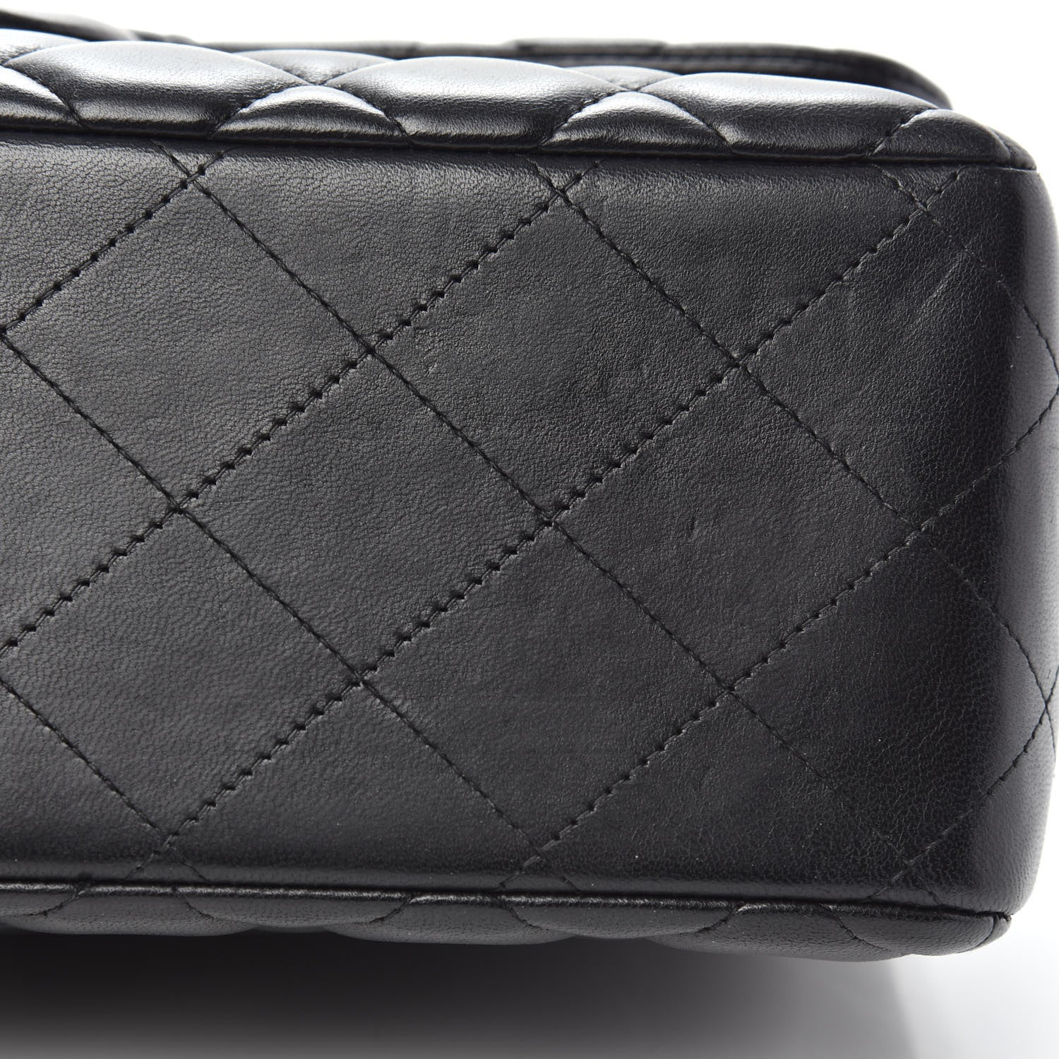 Chanel Lambskin Quilted Jumbo Double Flap Black 13 of 17