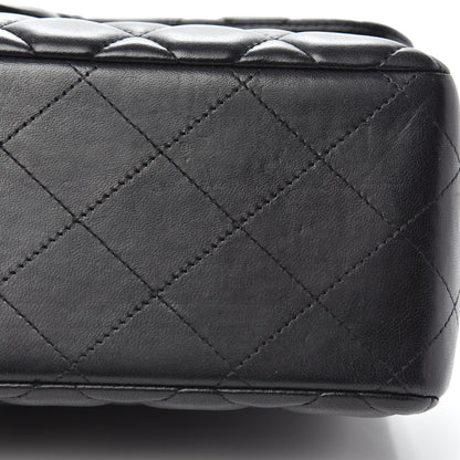 Chanel Lambskin Quilted Jumbo Double Flap Black 13 of 17