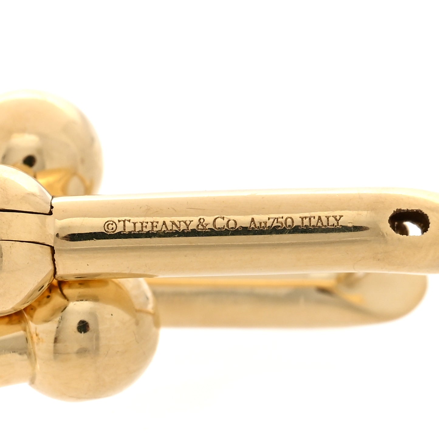 18K Yellow Gold Large HardWear Link Earrings