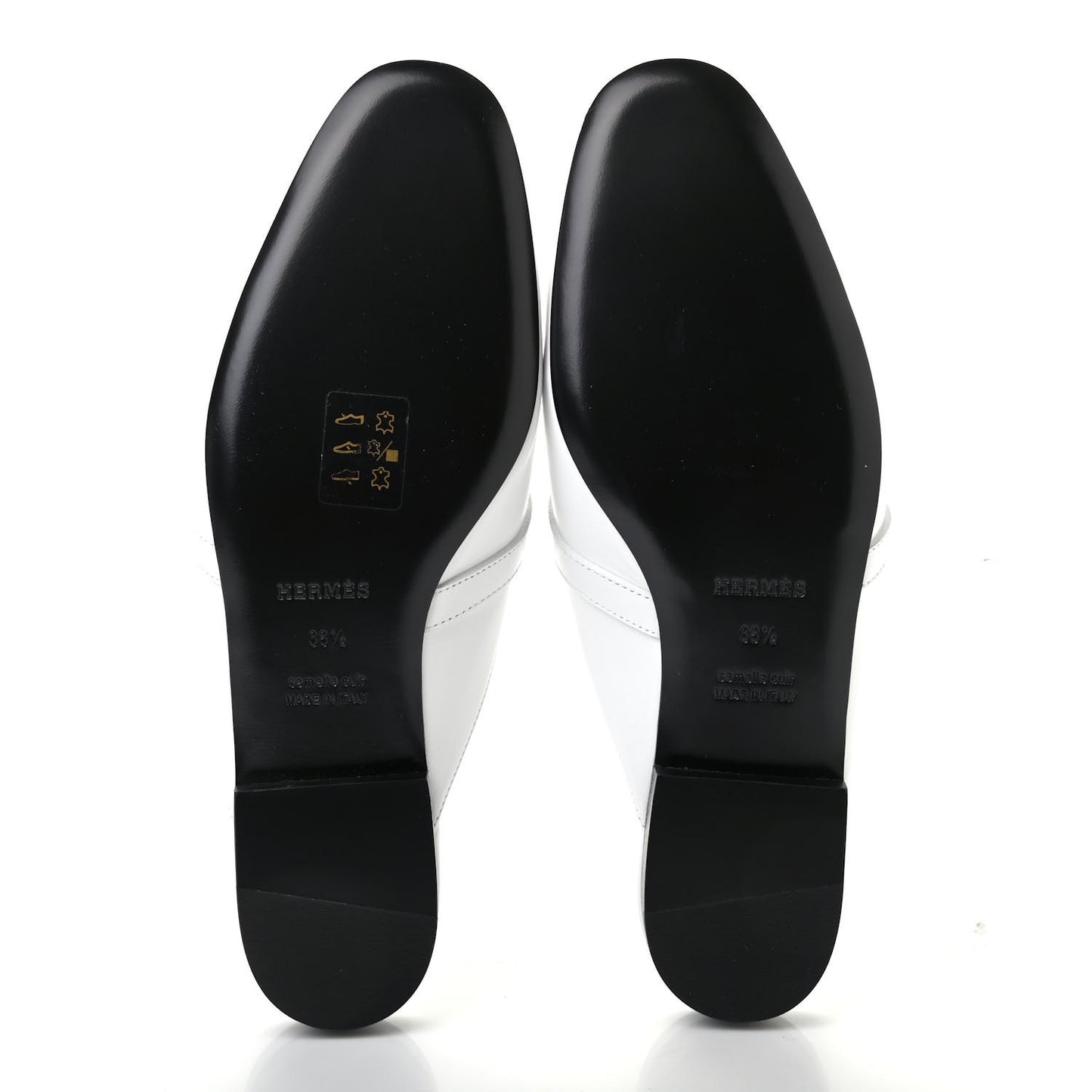 Calfskin Oz Mules 38.5 White
