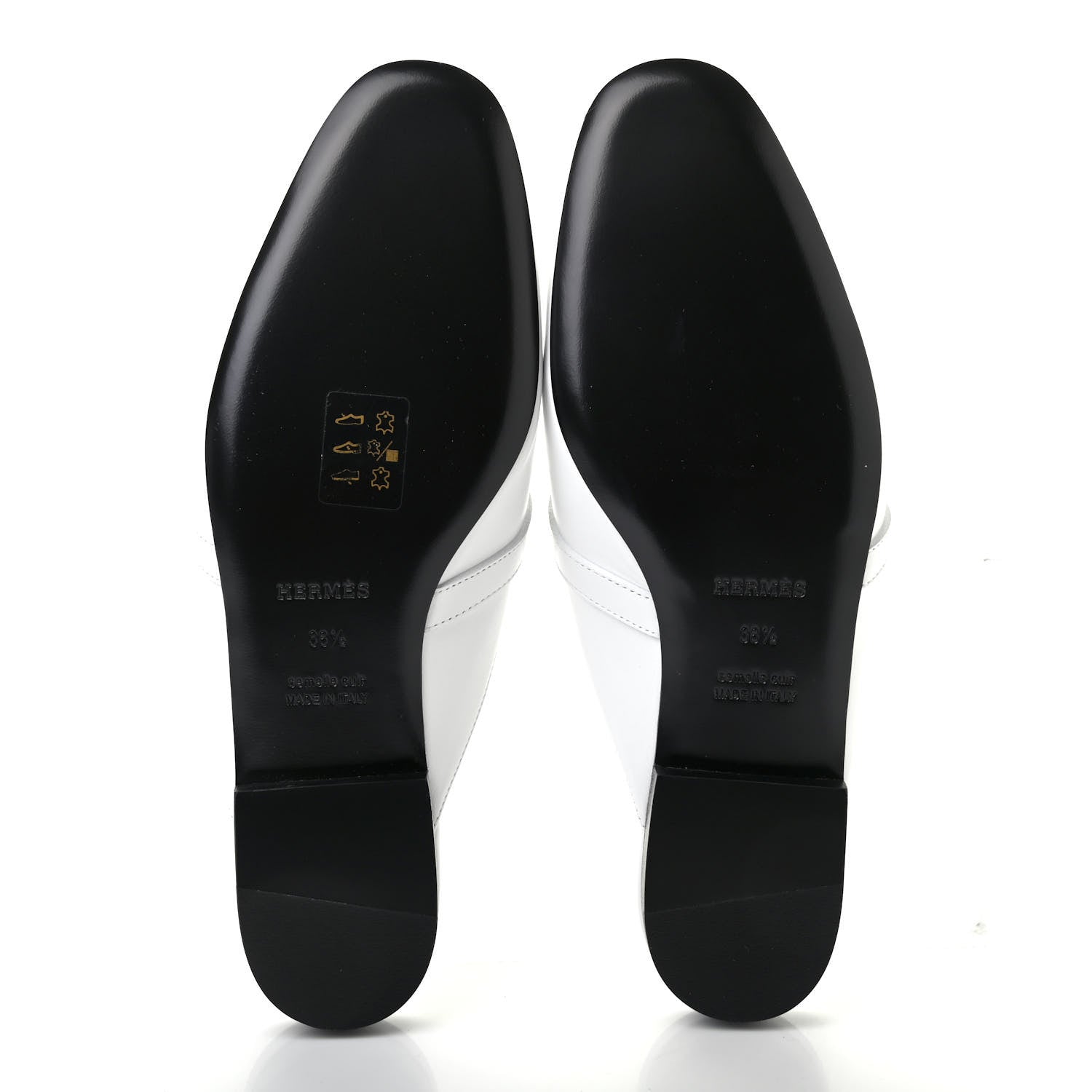 Hermes Calfskin Oz Mules 38.5 White 5 of 8