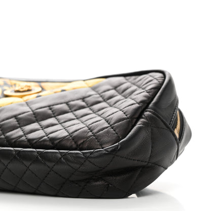 Versace Nappa Barocco Printed Quilted Vanitas Medea Belt Bag Black 9 of 9
