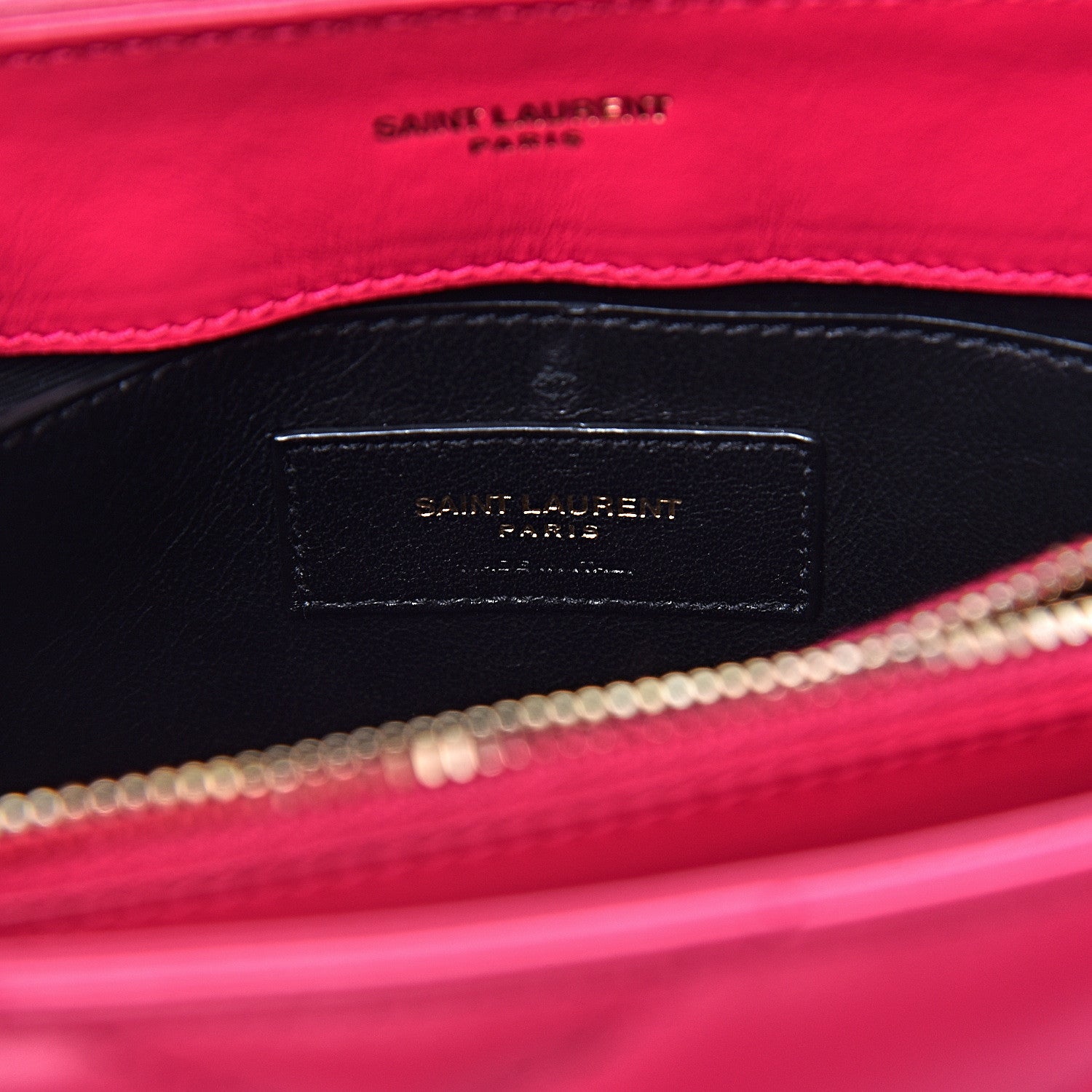 Saint Laurent Calfskin Y Quilted Monogram Small Loulou Chain Satchel Fresh Fuxia 7 of 11