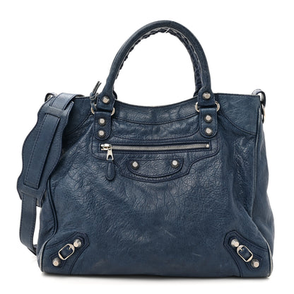 Balenciaga Agneau Giant 12 Silver Hardware Velo Bleu Mineral 1 of 14