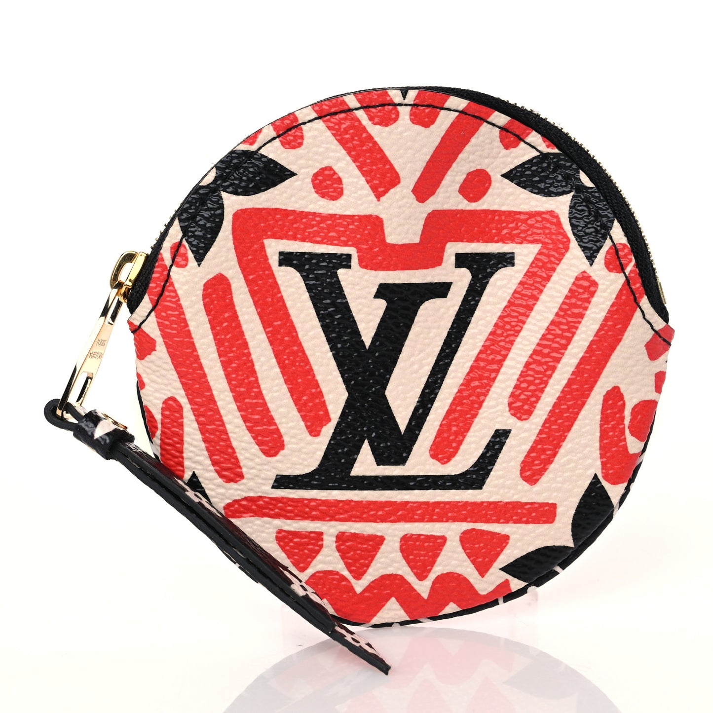 Monogram Giant Crafty Round Coin Purse Creme Rouge