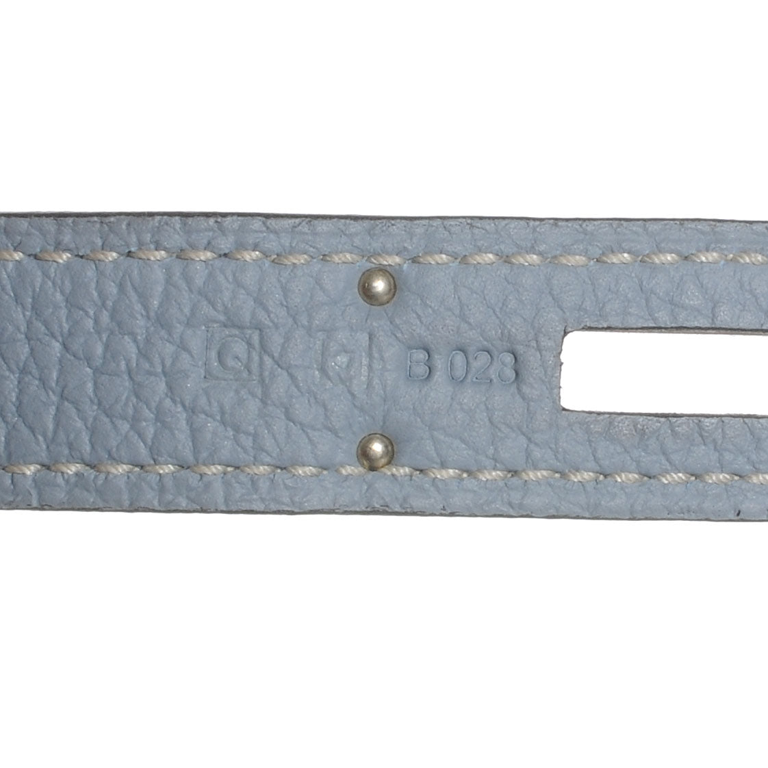 Togo Birkin 35 Bleu Lin