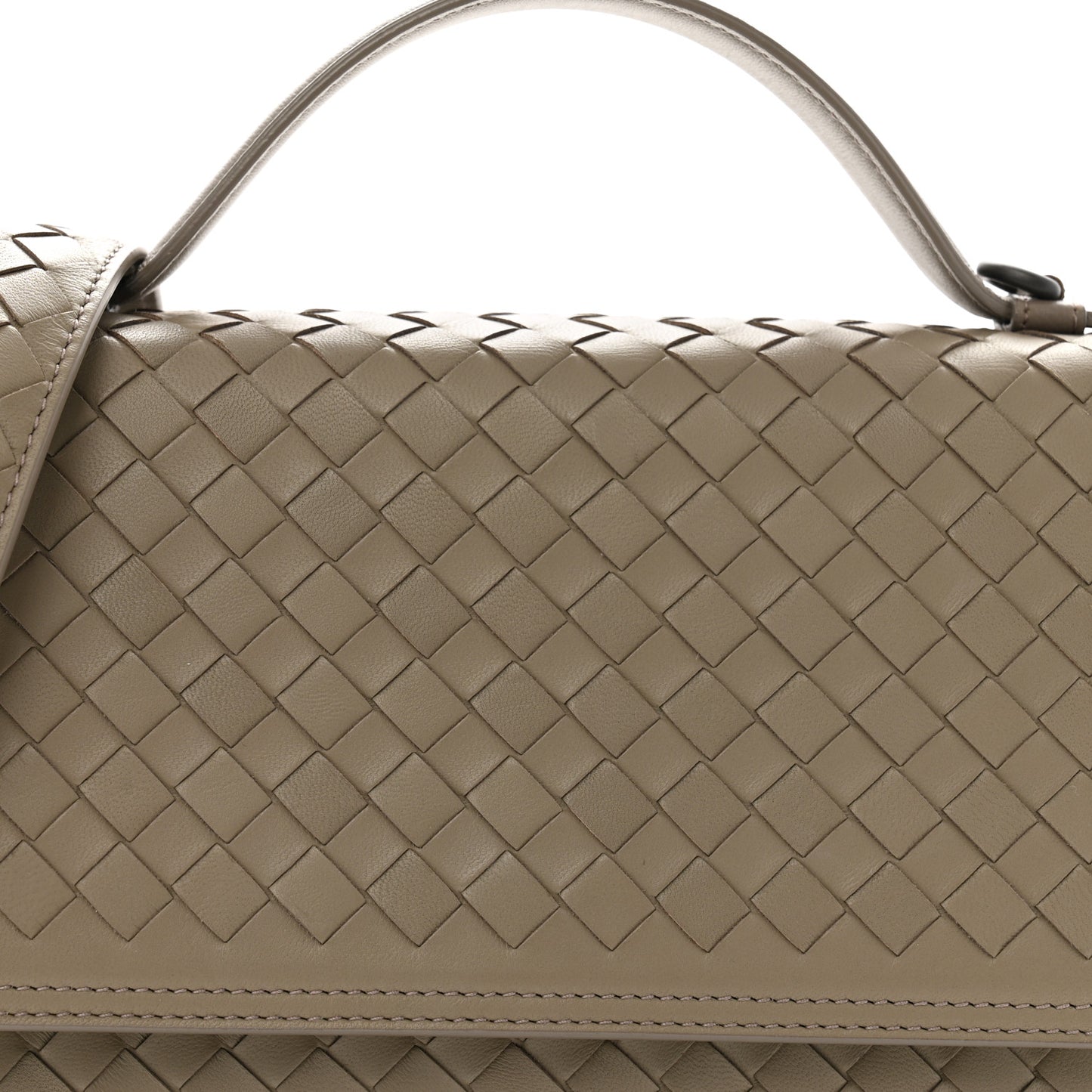 Nappa Intrecciato Alumna Bag Limestone