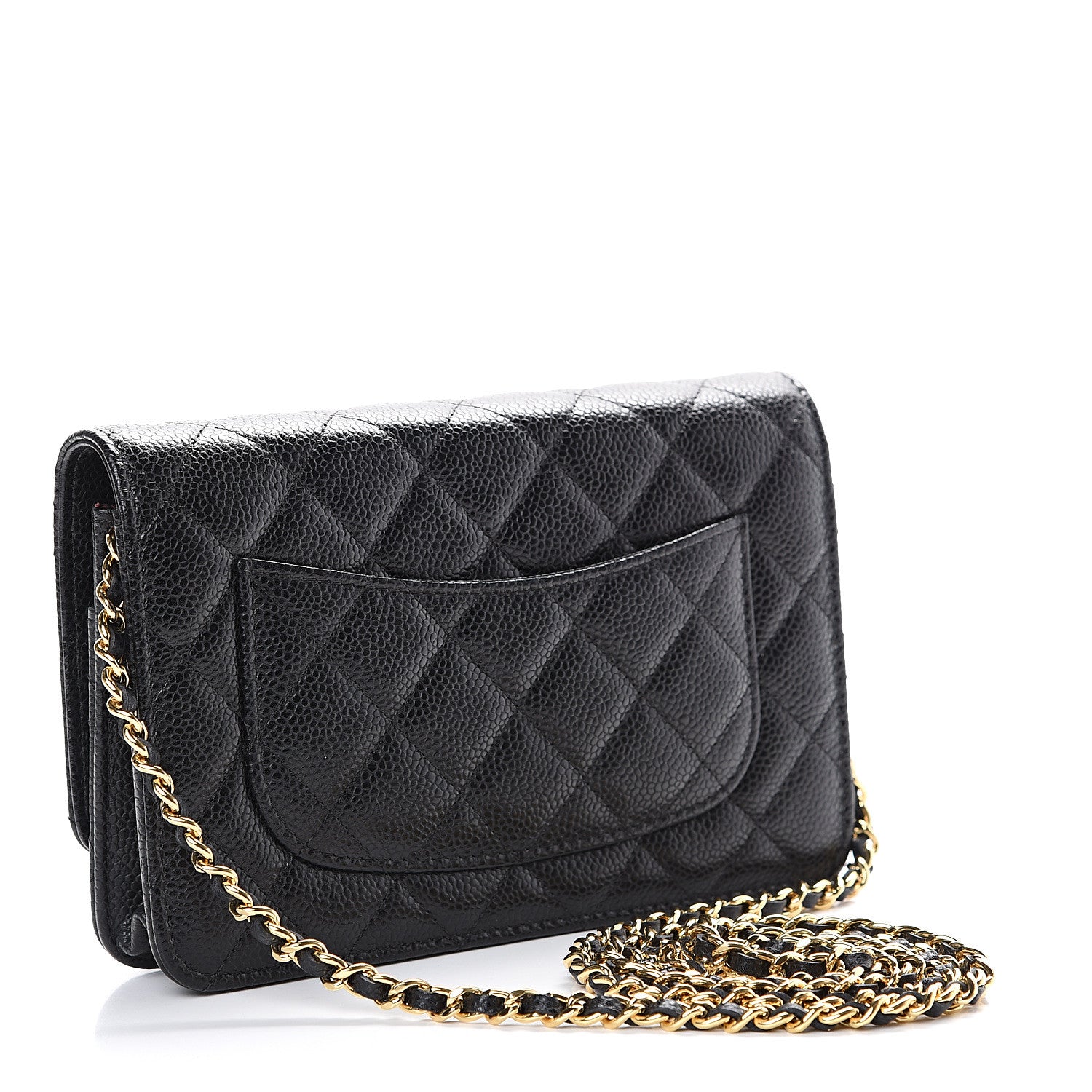 Chanel Caviar Quilted Wallet On Chain WOC Black 2 of 11