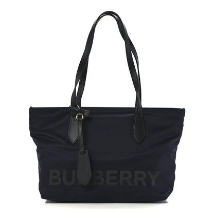 Burberry Nylon Logo Small Ardwell Tote Navy 1 of 12