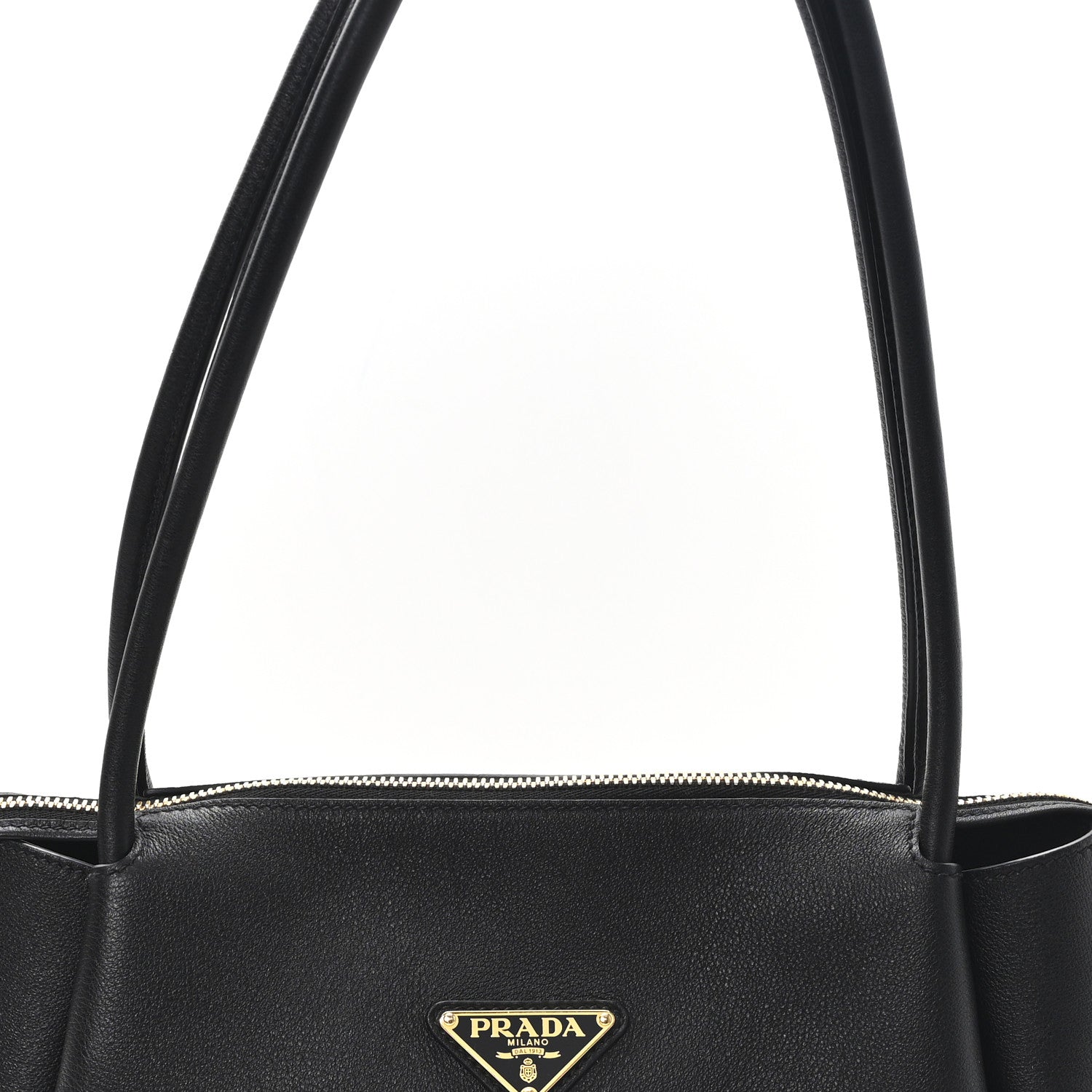 Prada Soft Calfskin Medium Darling Shoulder Bag Black 7 of 9