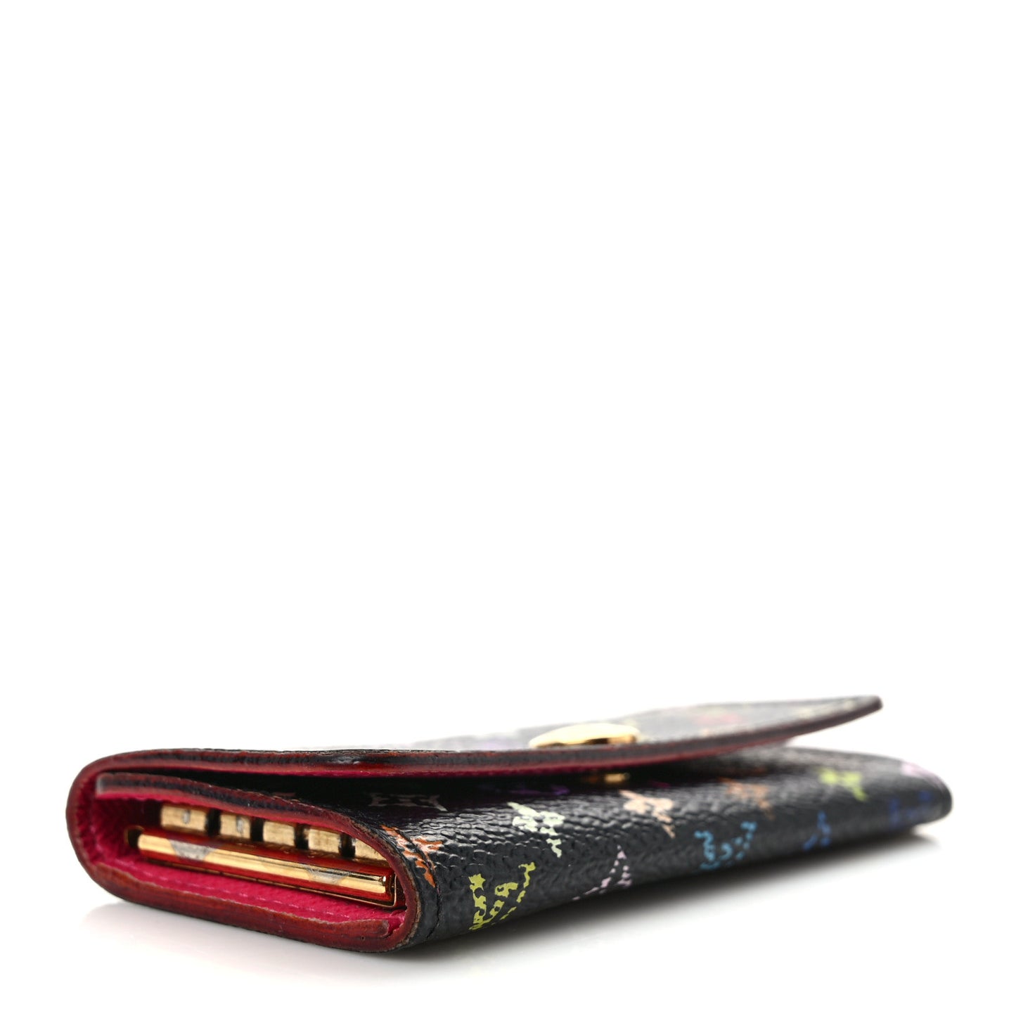 Monogram Multicolor Multicles 4 Key Holder Black Grenade