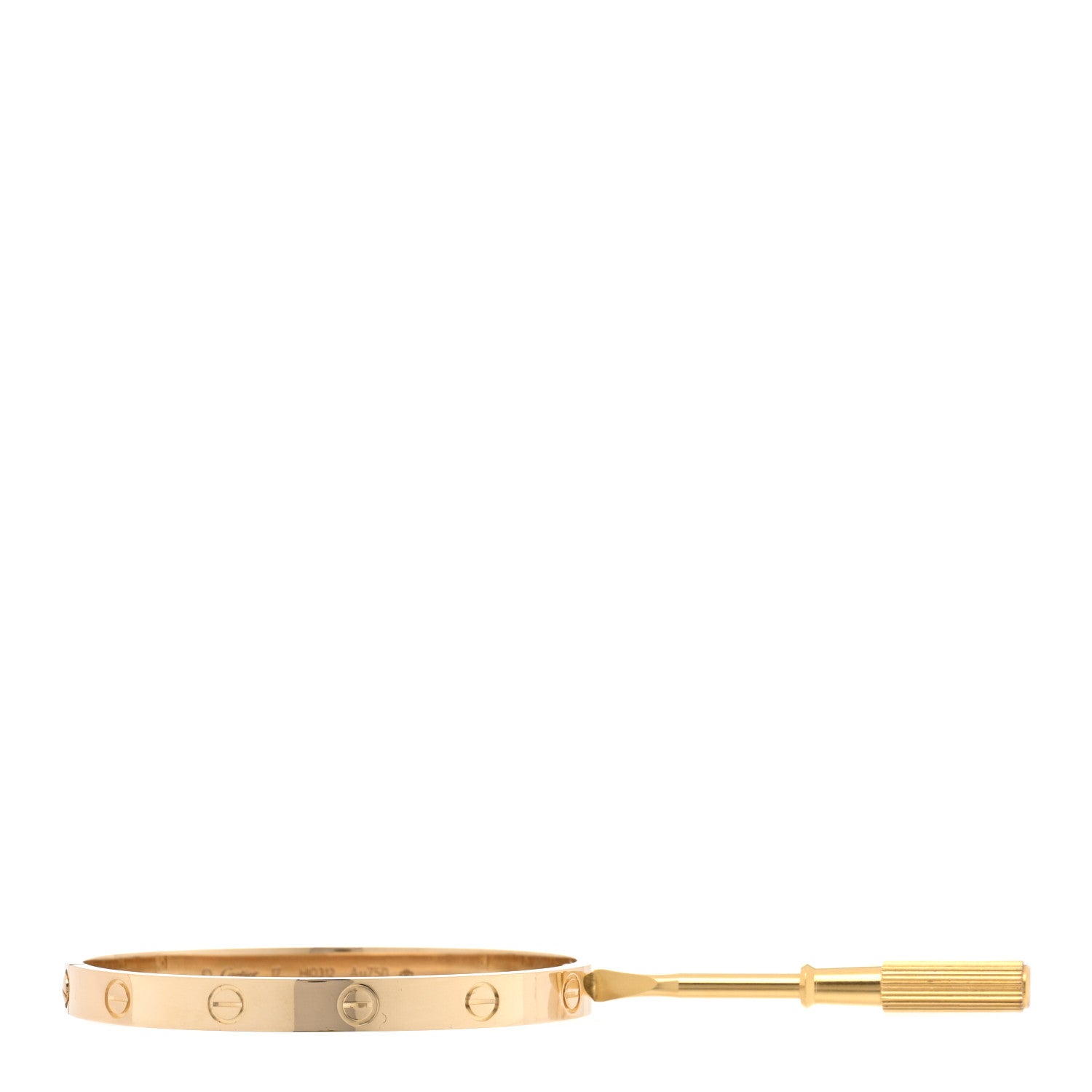 Cartier 18K Yellow Gold LOVE Bracelet 17 6 of 7