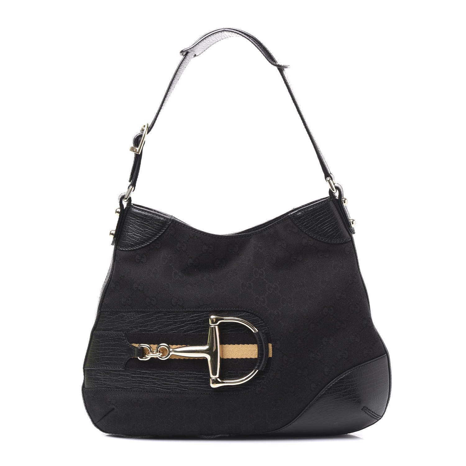 Gucci Monogram Hasler Hobo Black 1 of 9