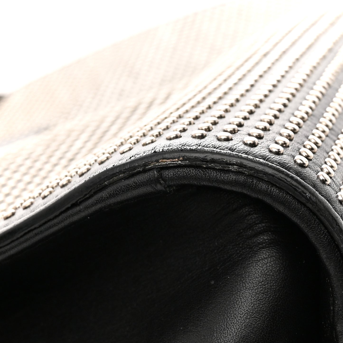 Calfskin Studded Small Sac De Jour Black