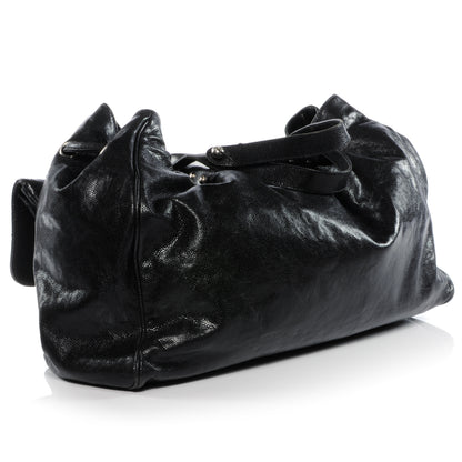 Chanel Glazed Caviar Mademoiselle XL Tote Black 3 of 8