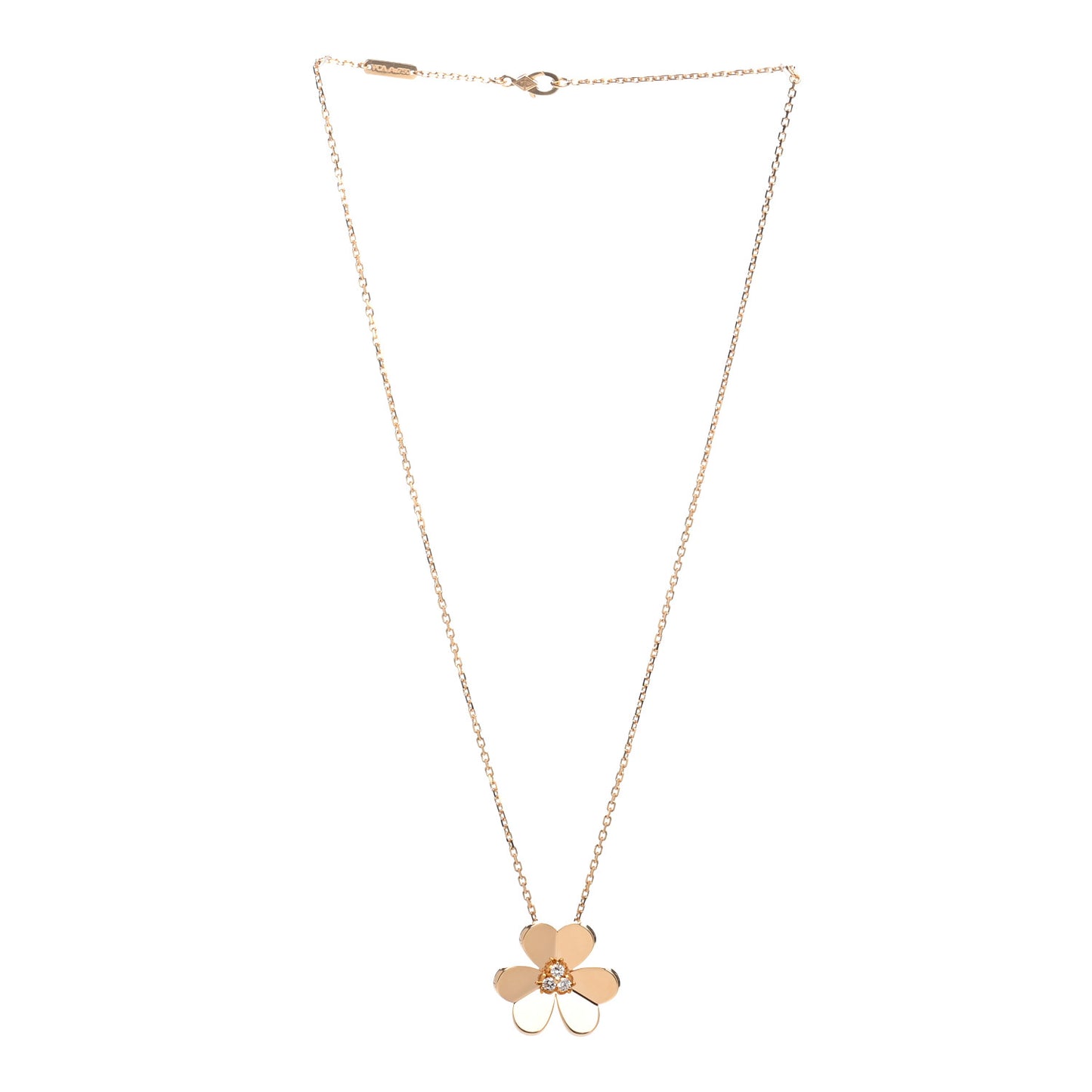 18K Yellow Gold Diamond Large Frivole Pendant Necklace