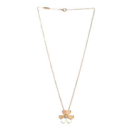 Van Cleef & Arpels 18K Yellow Gold Diamond Large Frivole Pendant Necklace 3 of 5