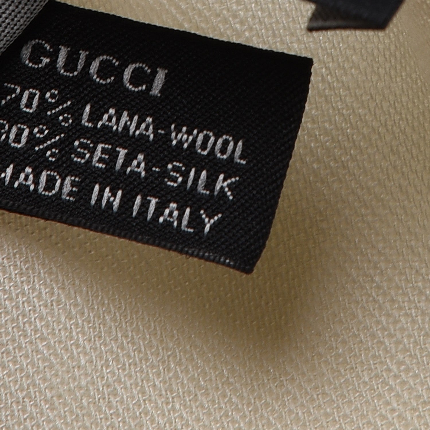 Gucci Wool Silk Monogram Fringe Scarf Natural 5 of 6