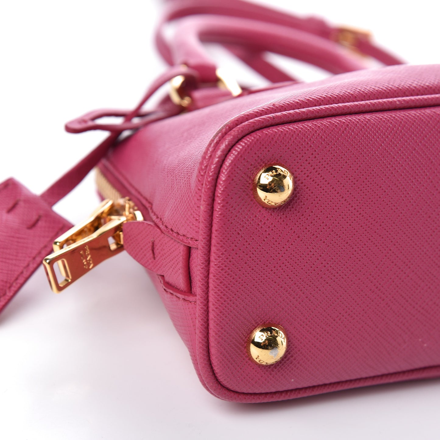 Saffiano Lux Mini Promenade Tote Fuxia