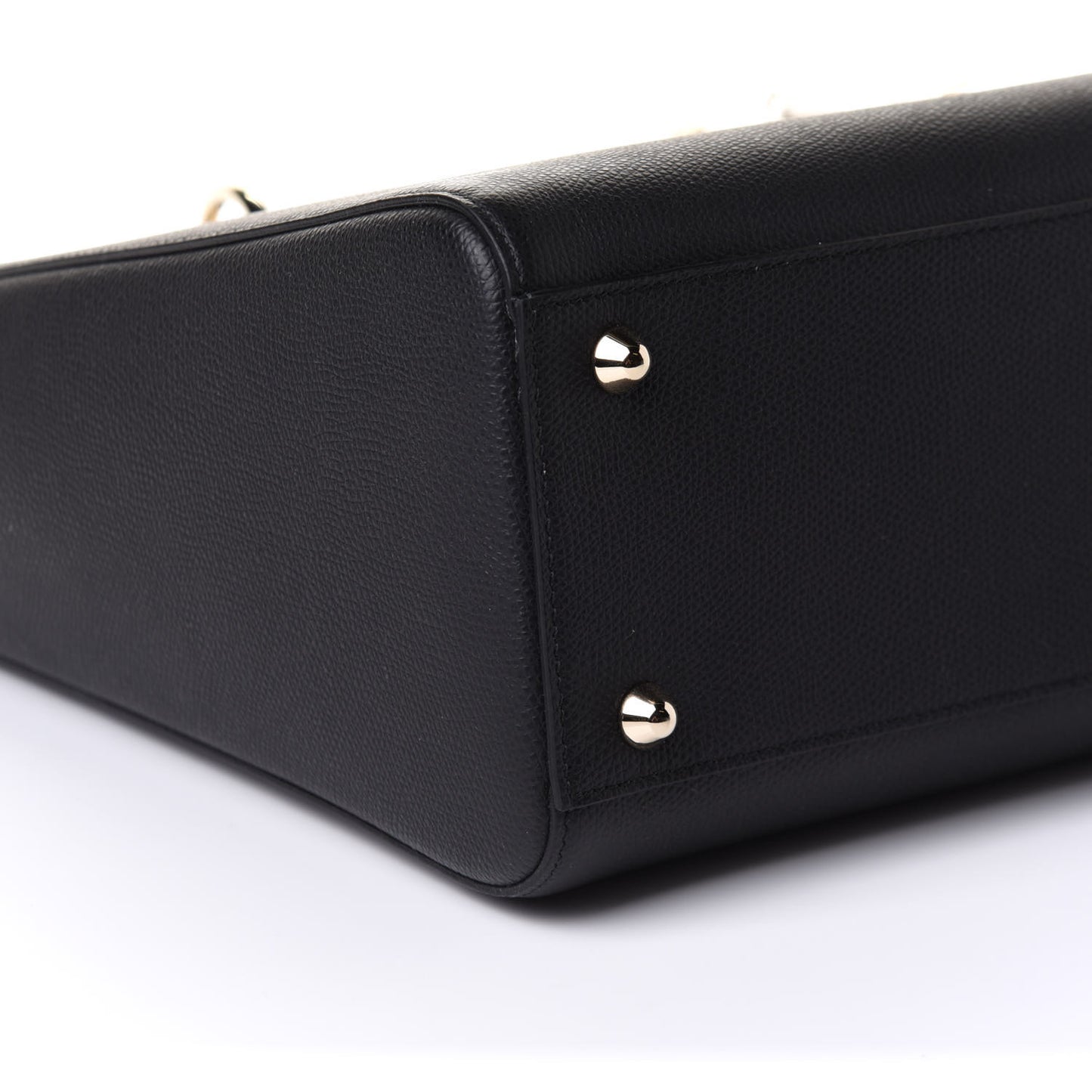 Grained Calfskin Large Lady Dior Black