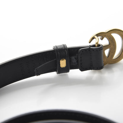 Gucci Calfskin Double G 20mm Belt 100 40 Black 6 of 6