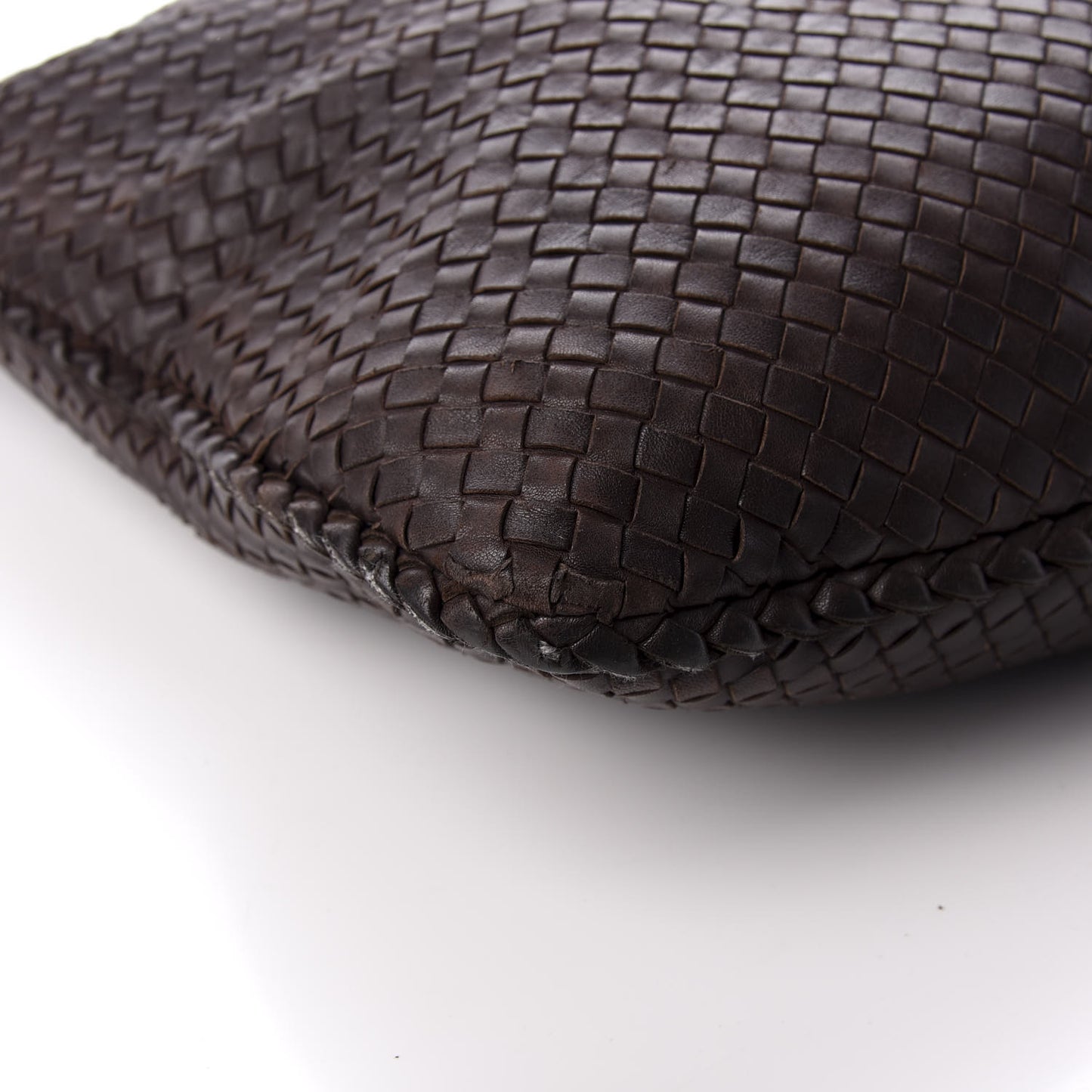 Nappa Intrecciato Large Veneta Hobo Ebano