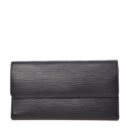Louis Vuitton Epi Porte Tresor International Wallet Black 1 of 11