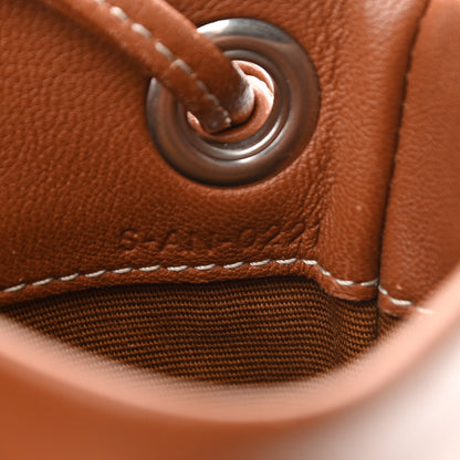 Celine Triomphe Canvas Calfskin Mini Poche Bag Tan 7 of 12