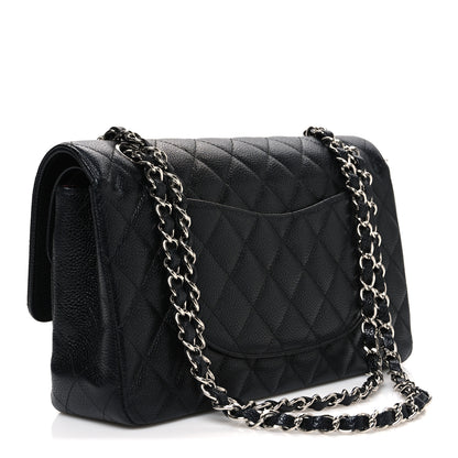 Chanel Caviar Quilted Medium Double Flap Black 3 of 11