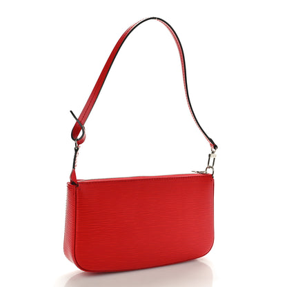 Louis Vuitton Epi Pochette Accessories NM Coquelicot 3 of 10