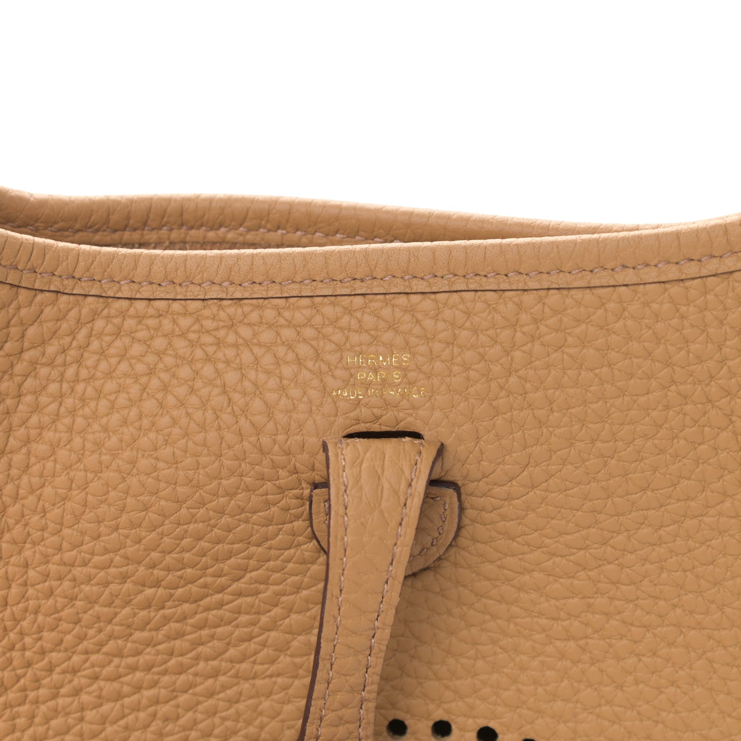 Hermes Taurillon Clemence Evelyne TPM Biscuit 6 of 11