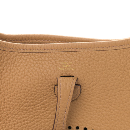 Hermes Taurillon Clemence Evelyne TPM Biscuit 6 of 11