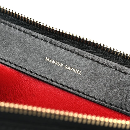 Mansur Gavriel Smooth Calfskin M Frame Bag Black Flamma 6 of 9